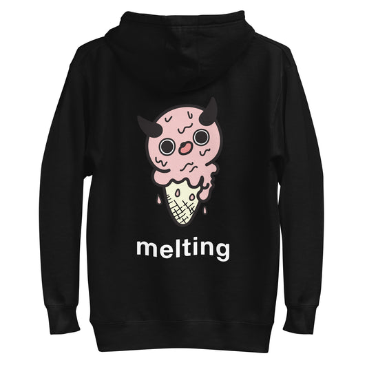 MELTING HOODIE - BLACK