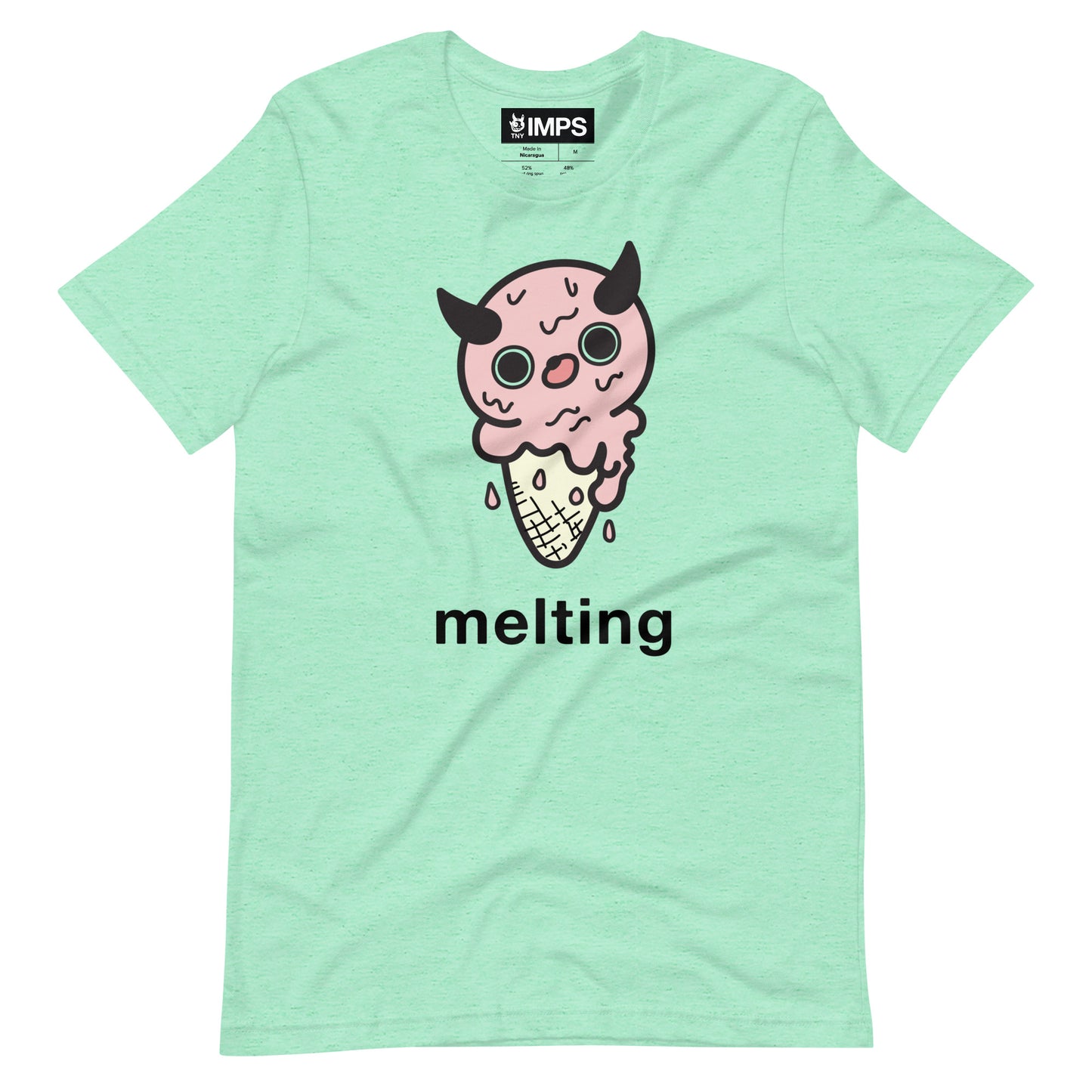 MELTING TEE - MINT GREEN